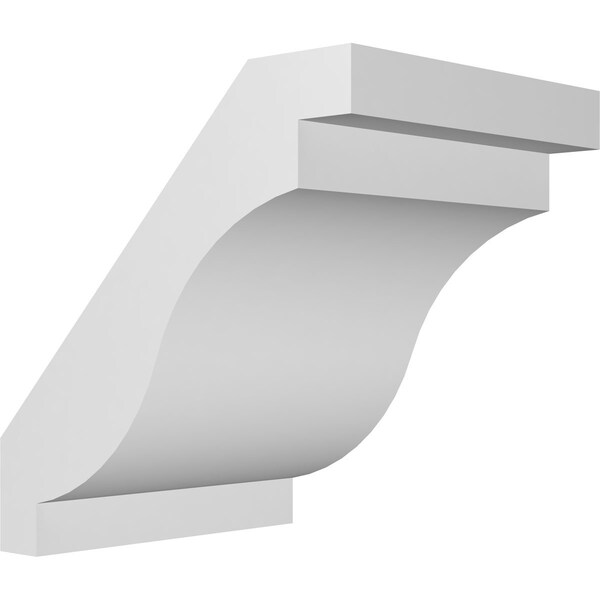 Ekena Millwork 5-in. W x 6-in. D x 6-in. H Copenhagen Architectural Grade PVC Knee Brace BRCP05X06X06CHG - main
